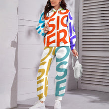 Charger l&#39;image dans la galerie, Impression des multi-images costume ensemble sweat jogging Grande taille femme 4T03 personnalisé avec motif photo logo texte
