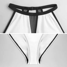 Charger l&#39;image dans la galerie, 2024 NOUVEAU maillot de bain une pièce pour femme SDS2001 en maille unie patchwork maillot de bain moulant féminin personnalisé avec photo texte prénom (conception une image)
