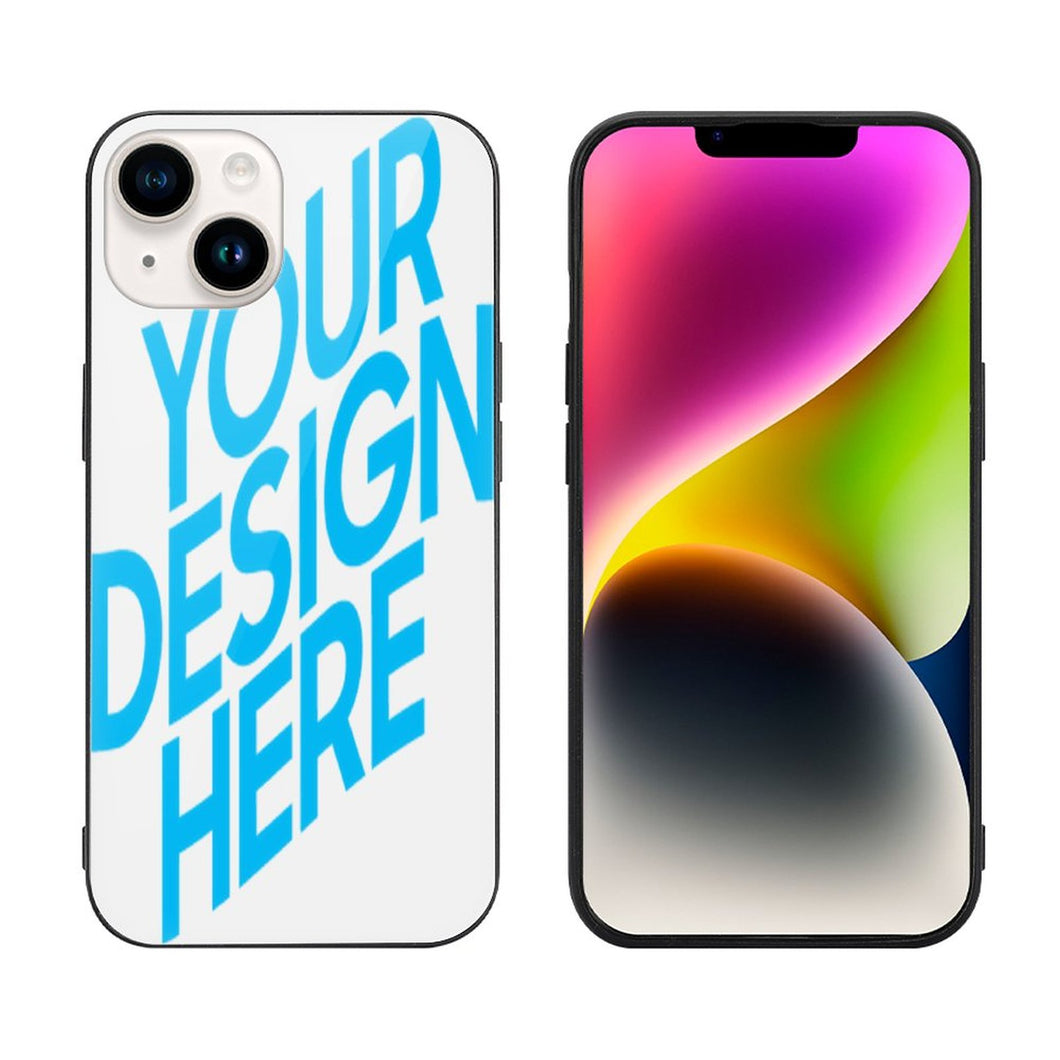 iPhone 14 Pro Max Couverture complète protection d'écran GLASS impression personnalisée avec motif photo logo texte
