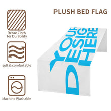 Charger l&#39;image dans la galerie, Personnalisez le Bed Flag Drapeau de lit avec le logo de texte de modèle de photos
