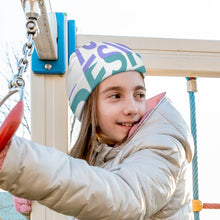 Charger l&#39;image dans la galerie, Bonnet tricoté pour enfants bonnet garçon fille personnalisée  avec prénom motif texte (conception multi-images)
