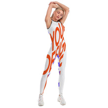 Charger l&#39;image dans la galerie, XG001 Set Yoga Top &amp; Yoga Leggings pour Femme personnalisé avec texte motif photo (conception multi-images)
