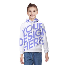 Charger l&#39;image dans la galerie, Sweat à capuche décontracté classique imprimé entièrement pour enfants garçons ado personnalisé avec photo logo texte motif
