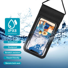 Charger l&#39;image dans la galerie, Sac étanche pour téléphone portable personnalisé avec photo logo texte
