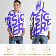 Charger l&#39;image dans la galerie, Sweat à capuche homme A37H sweat à capuche graphique personnalisé avec photo texte prénom (conception une image)
