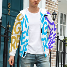 Charger l&#39;image dans la galerie, Impression des multi-images veste ample homme originale A541 personnalisé avec photo motif logo texte
