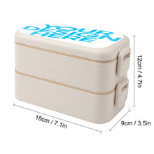 Charger l&#39;image dans la galerie, Lunch box / boîte à bento déjeuner personnalisée avec logo motif image texte
