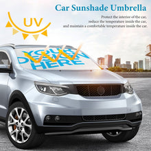 Charger l&#39;image dans la galerie, Parapluie pare-soleil pour voiture personnalisé avec photo motif texte
