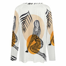 Charger l&#39;image dans la galerie, T-shirt tee shirt à manches longues ample femme TLREV2 personnalisé avec photo logo texte motif (impression d&#39;image unique)
