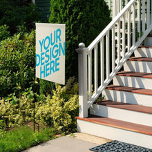 Charger l&#39;image dans la galerie, Drapeau de jardin décoratif extérieur en cryptage du lin GY0904010 impression personnalisé avec image logo motif texte
