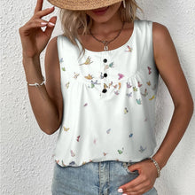 Charger l&#39;image dans la galerie, Impression des multi-images Gilet sans manche col rond femme BCT personnalisé avec image logo texte motif
