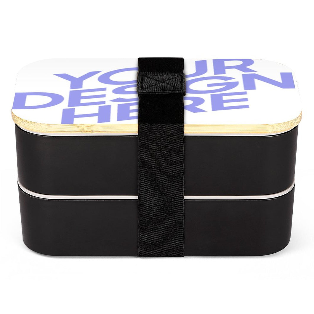 Boîte à Bento Double Couche  / Lunch Box avec Sangle JJ0522203 Personnalisée avec Photo Logo et Texte