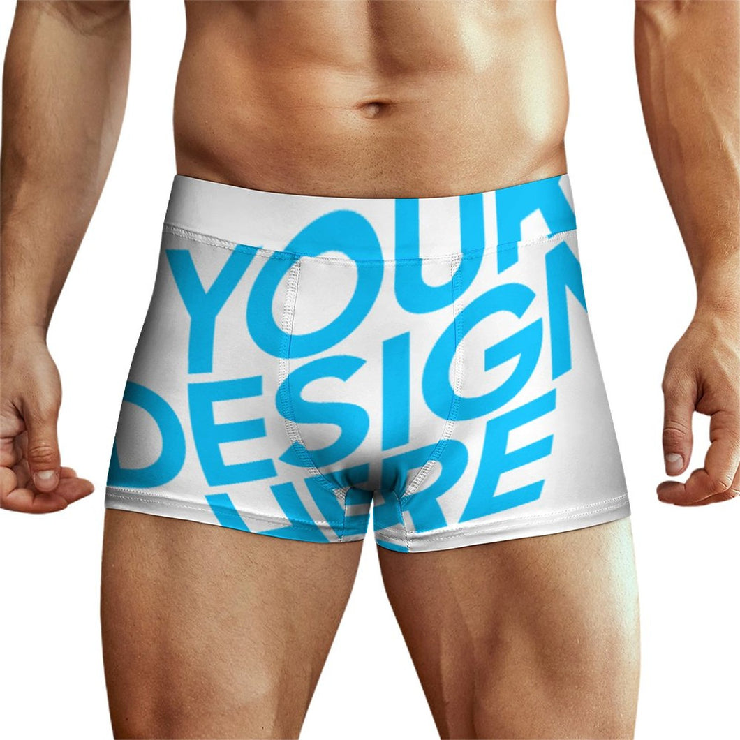 Sous-vêtement boxer caleçon homme personnalisé avec photo texte motif (conception une image)