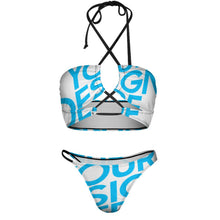 Charger l&#39;image dans la galerie, 2023 ensemble 2 pièces bikini maillot de bain pour femmes sexy personnalisé avec photos logo motif (conception une image)
