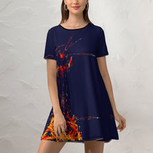 Charger l&#39;image dans la galerie, Short sleeved dress for women-Customer customization
