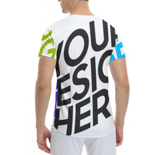 Charger l&#39;image dans la galerie, Chemise à manches courtes de baseball grande taille homme AJT personnalisée avec photo motif logo texte (conception multi-images)
