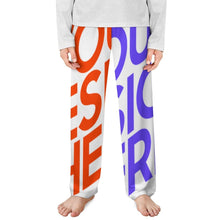Charger l&#39;image dans la galerie, Pantalon de pyjama droit unisexe enfant D31P personnalisée avec prénom motif texte (conception multi-images)
