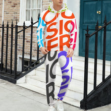 Charger l&#39;image dans la galerie, Ensemble sweat à capuche sport à la mode homme personnalisé avec photo motif texte logo (impression des multi-images)
