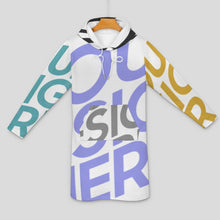 Charger l&#39;image dans la galerie, Robes Sweat Longues avec poche pour femmes SDS003 personnalisé avec photo logo texte motif (impression des multi-images)
