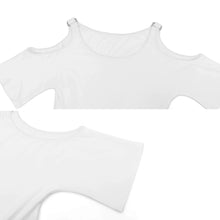 Charger l&#39;image dans la galerie, Impression des multi-images T-shirt épaules dénudées Grande taille pour femme AVT personnalisé avec photo logo texte motif
