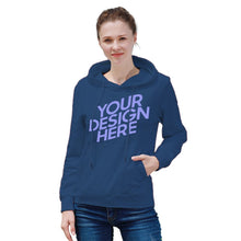 Charger l&#39;image dans la galerie, Sweat-shirt avec poche kangourou imprimé sur le devant Sweat à capuche décontracté classique pour femme personnalisé avec texte à motif photo
