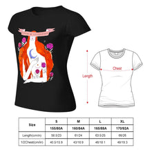 Charger l&#39;image dans la galerie, T-shirt tee shirt en coton à manches courtes femme tendance personnalisé avec photo motif logo image texte (impression recto verso)
