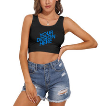 Charger l&#39;image dans la galerie, Gilet à col en U femme coton A-010 Personnalisé avec photo et texte
