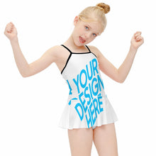 Charger l&#39;image dans la galerie, Maillot de bain tankini fille à volants NT024 design et personnalisé avec votre photo ou texte

