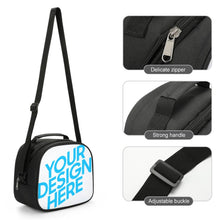 Charger l&#39;image dans la galerie, Sac isotherme repas / sac isolant repas pour enfant personnalisé avec photo text logo
