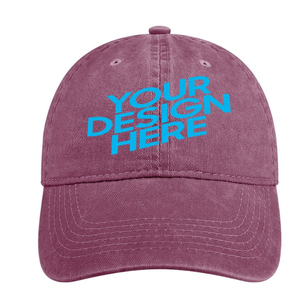 Baseball casquettes chapeau de jean adulte personnalisé avec photo motif texte logo
