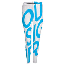 Charger l&#39;image dans la galerie, Legging pantalon chic sport femme NZ205 personnalisé avec photo motif texte logo (impression d&#39;image unique)

