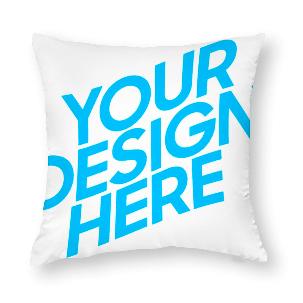Taies d'oreiller / Housses de coussin en polyester (impression recto-verso) personnalisée avec motif photo texte logo