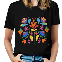 Charger l&#39;image dans la galerie, T-shirt tee shirt col rond femme ample NT personnalisé avec photo motif logo texte (impression des multi-images)
