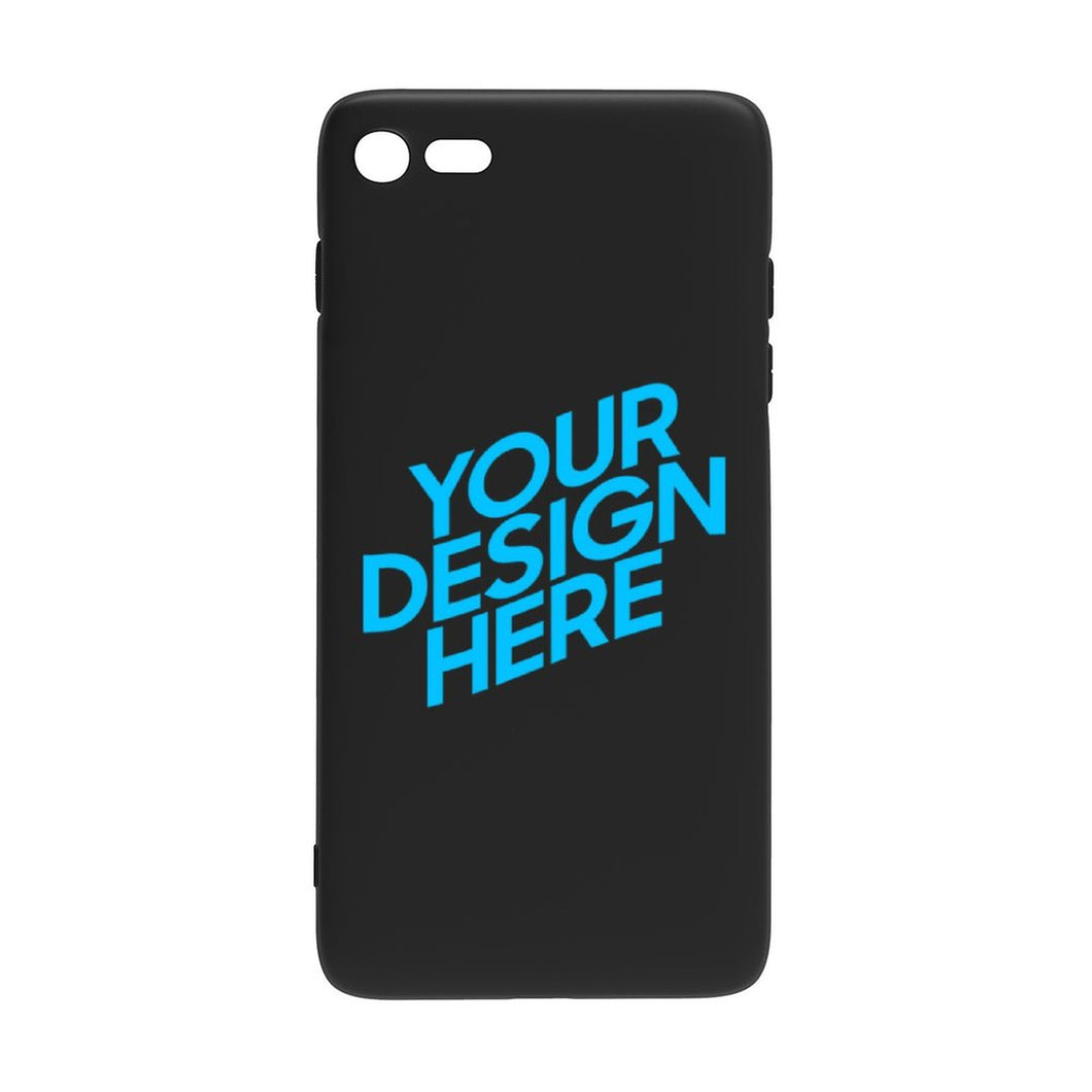 Coque de téléphone portable iPhone 7/8 noir transparent impression personnalisé avec image logo motif texte