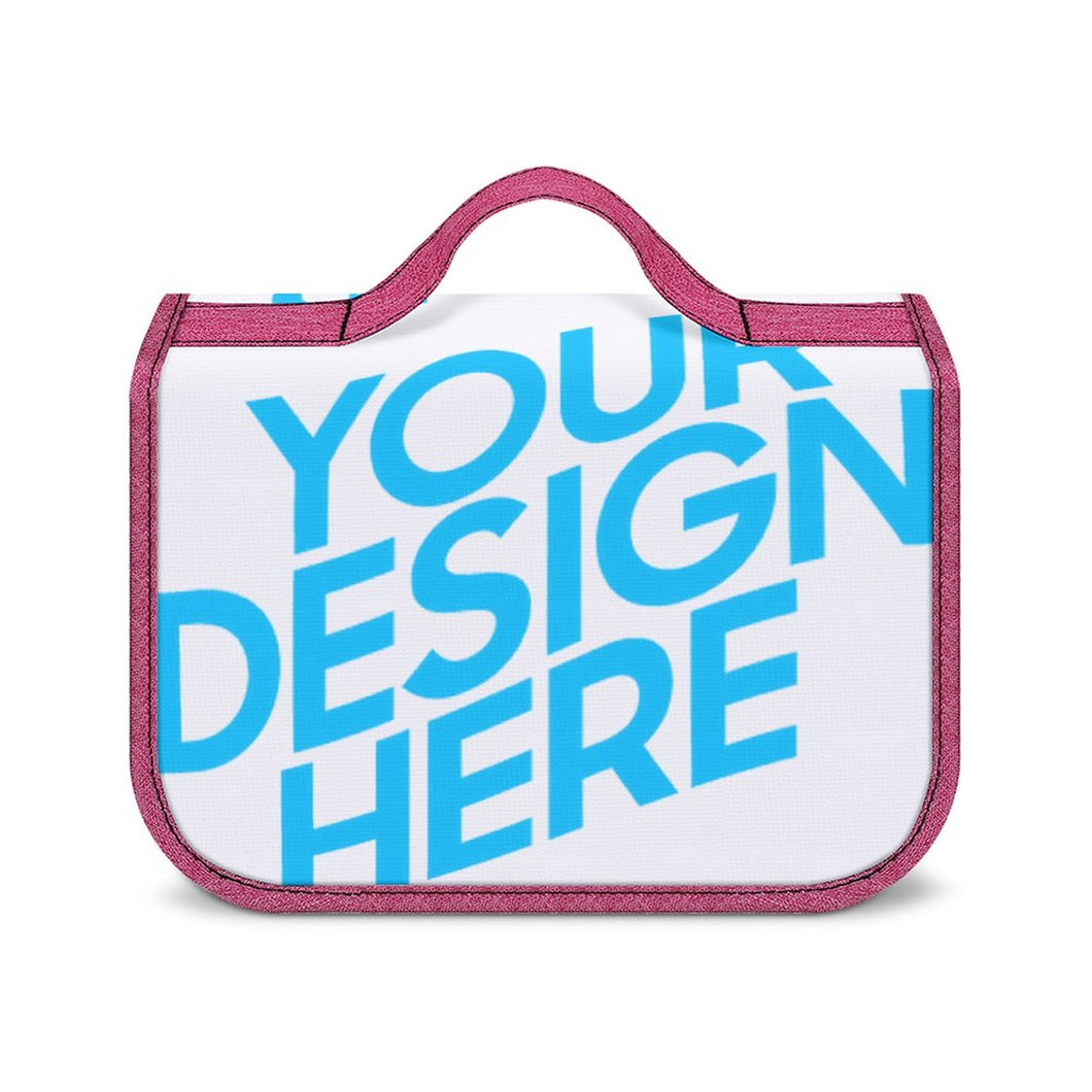 Trousses de toilette / sac de lavage luxe voyage en toile personnalisé avec photo logo motif texte