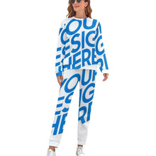 Charger l&#39;image dans la galerie, Pull / sweat ensemble classique pour femme CT20 Personnalisé avec photo et texte (Image unique)
