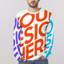Charger l&#39;image dans la galerie, T-shirt à manches longues Homme Fashion personnalisé avec photo logo texte motif (Impression des multi-images)
