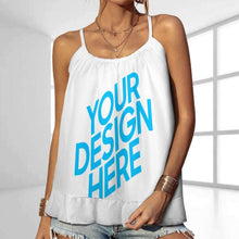 Charger l&#39;image dans la galerie, Impression d’image unique Top bretelle femme NK personnalisé avec photo logo texte motif
