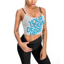 Charger l&#39;image dans la galerie, Corset top bustier crop top camisole femme YJ007 personnalisé avec photo image logo motif texte
