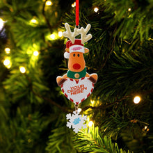 Charger l&#39;image dans la galerie, Décoration de Noël en forme de wapiti GY0902040 impression personnalisé avec motif photo logo texte
