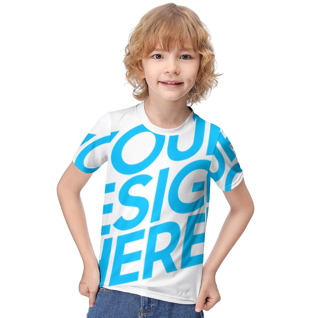 T-shirt adolescent en polyster ET023 Personnalisé avec photo et image