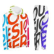 Charger l&#39;image dans la galerie, Ensemble sweat à capuche sport à la mode homme personnalisé avec photo motif texte logo (impression des multi-images)
