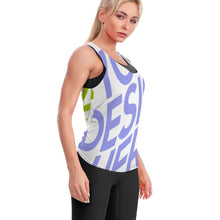 Charger l&#39;image dans la galerie, Gilet de sport d&#39;entraînement de yoga sans manches pour femme YJ022 personnalisé avec photo texte prénom (conception multi-images)
