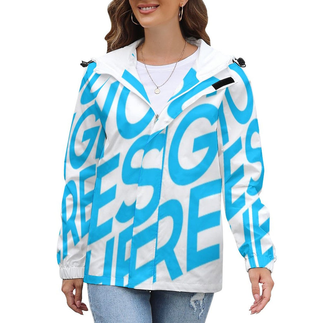 Impression d’image unique sweat à capuche / veste fine original grande taille femme dodu A541 personnalisé avec photo logo motif texte