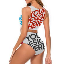 Charger l&#39;image dans la galerie, Maillot de bain / Bikini ensemble femme BK2086 personnalisé avec photo logo motif texte (conception multi-images)
