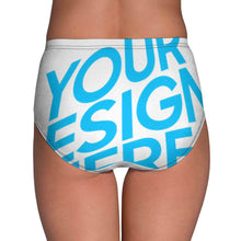 Charger l&#39;image dans la galerie, Sous-vêtement Culotte Slip mi-taille régulier femme NZ208 personnalisé avec photo logo et texte
