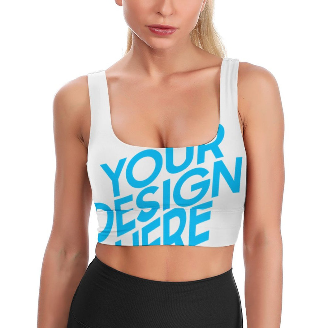 Soutien-gorge de sport de yoga femme moderne YJ037 personnalisé avec photo logo texte motif (impression d’image unique)