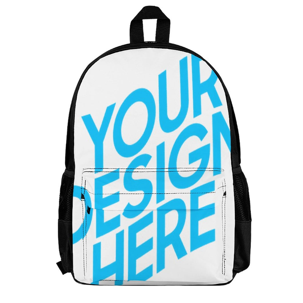 Sac à dos avec poches sacoche pour ordinateur portable de sport sac d'école personnalisé avec photo texte prénom (conception une image)