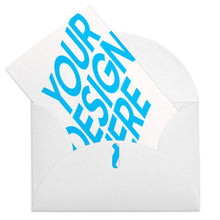 Charger l&#39;image dans la galerie, Carte de voeux / carte postale verticale impression personnalisée avec photo logo motif texte

