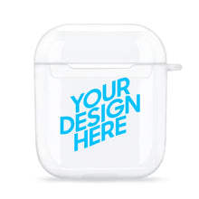 Charger l&#39;image dans la galerie, Étui Coque Apple AirPods 1 2 Transparent personnalisé avec motif photo logo texte
